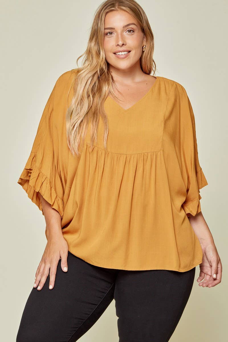 ***SALE*** PLUS VNeck Poncho Blouse P18306