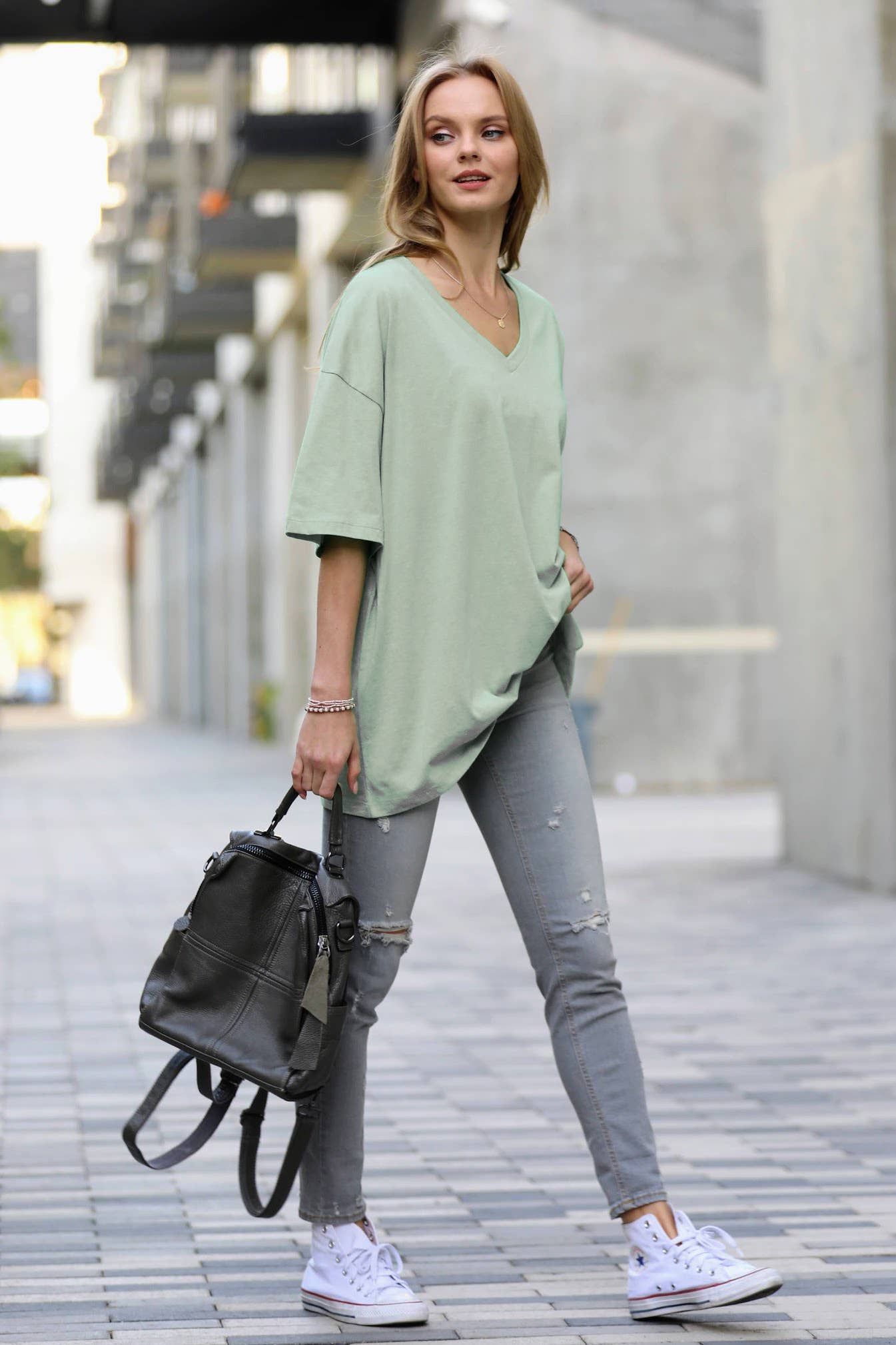Oversized Cotton Boyfriend Box Tee