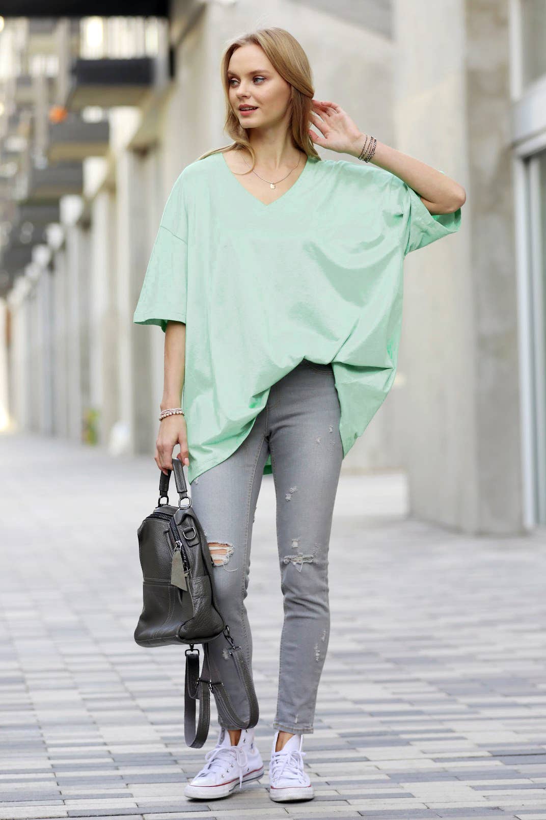Oversized Cotton Boyfriend Box Tee