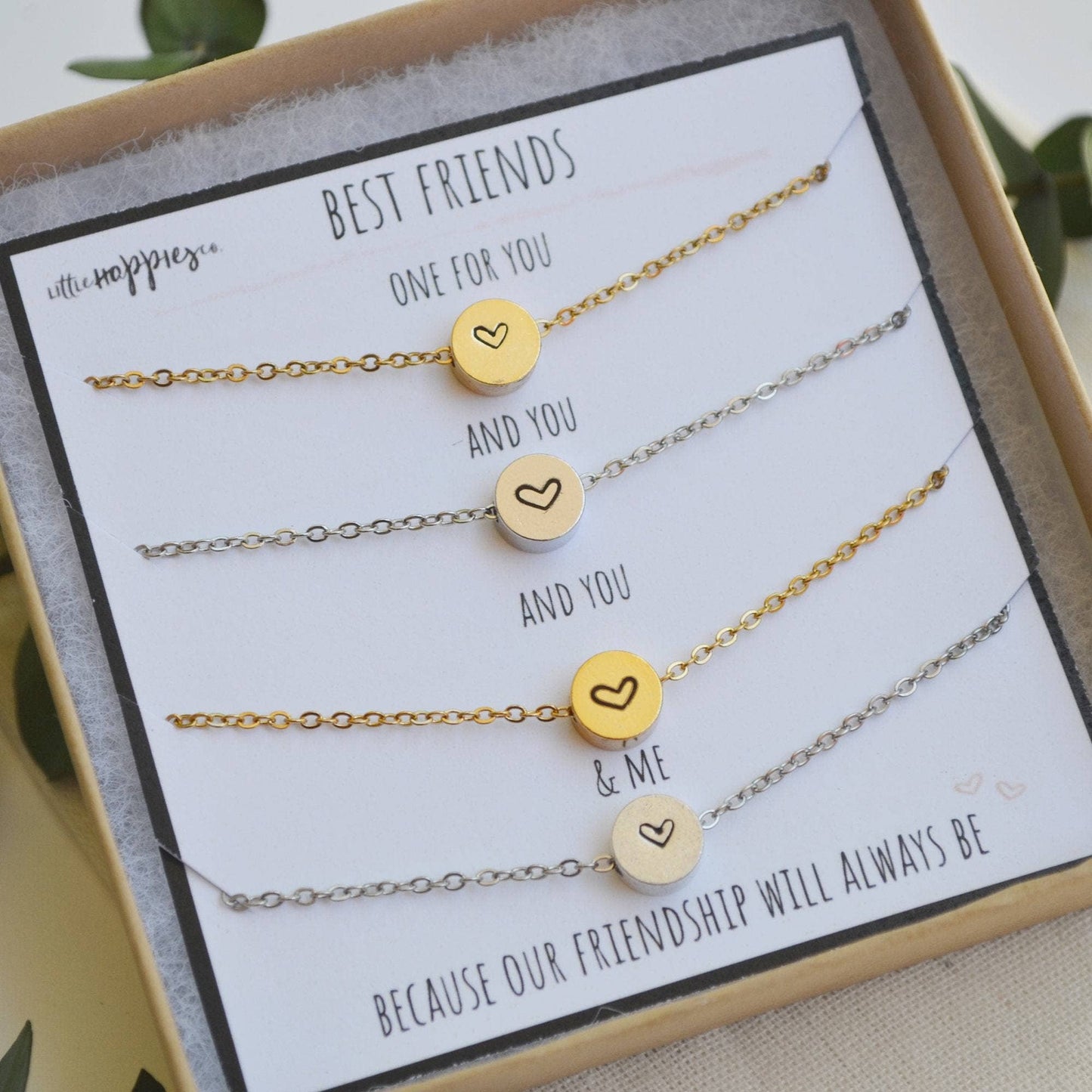 4 Friends Necklace Set