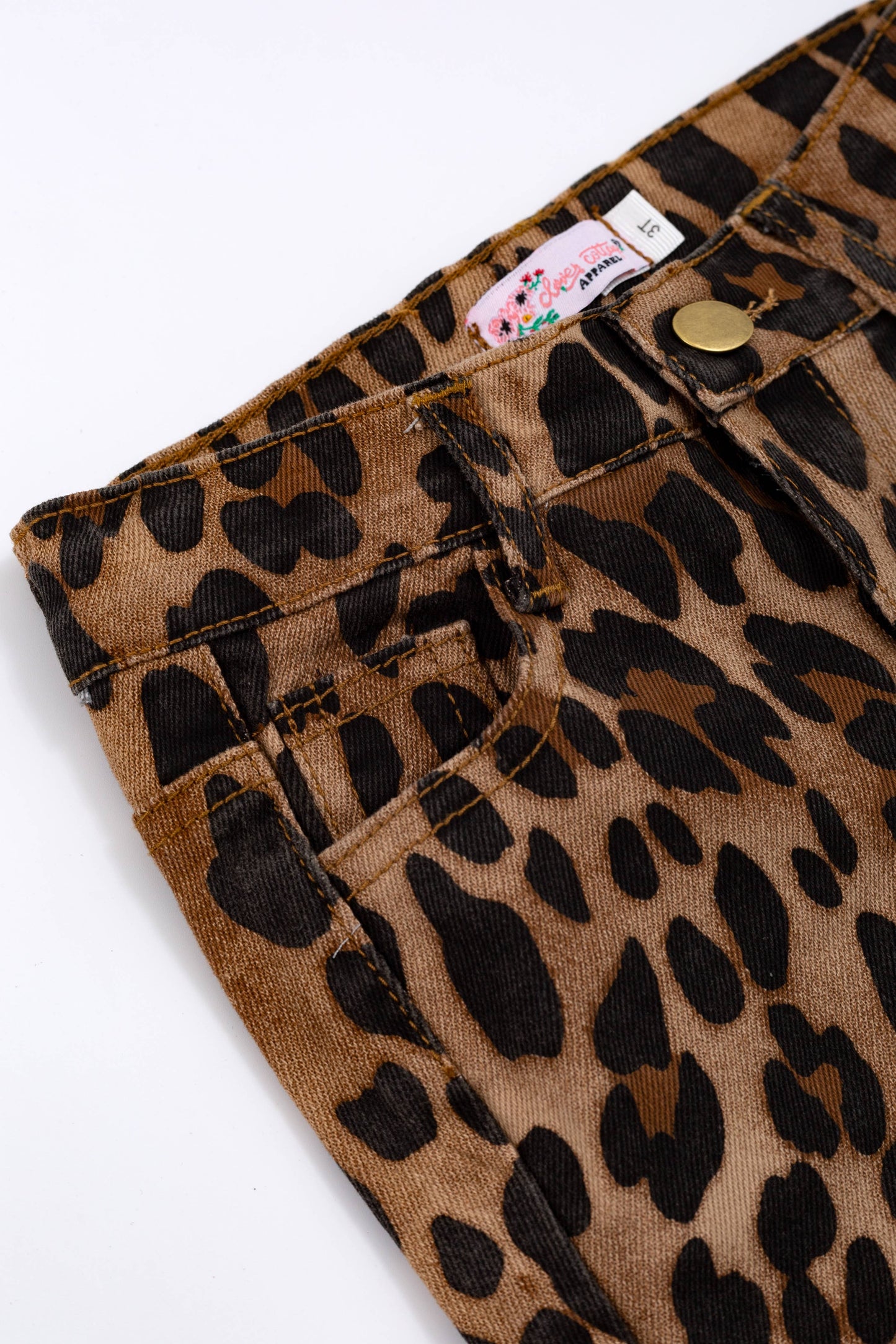 ***SALE*** Cheetah Denim Flares - Size 2T Only Available