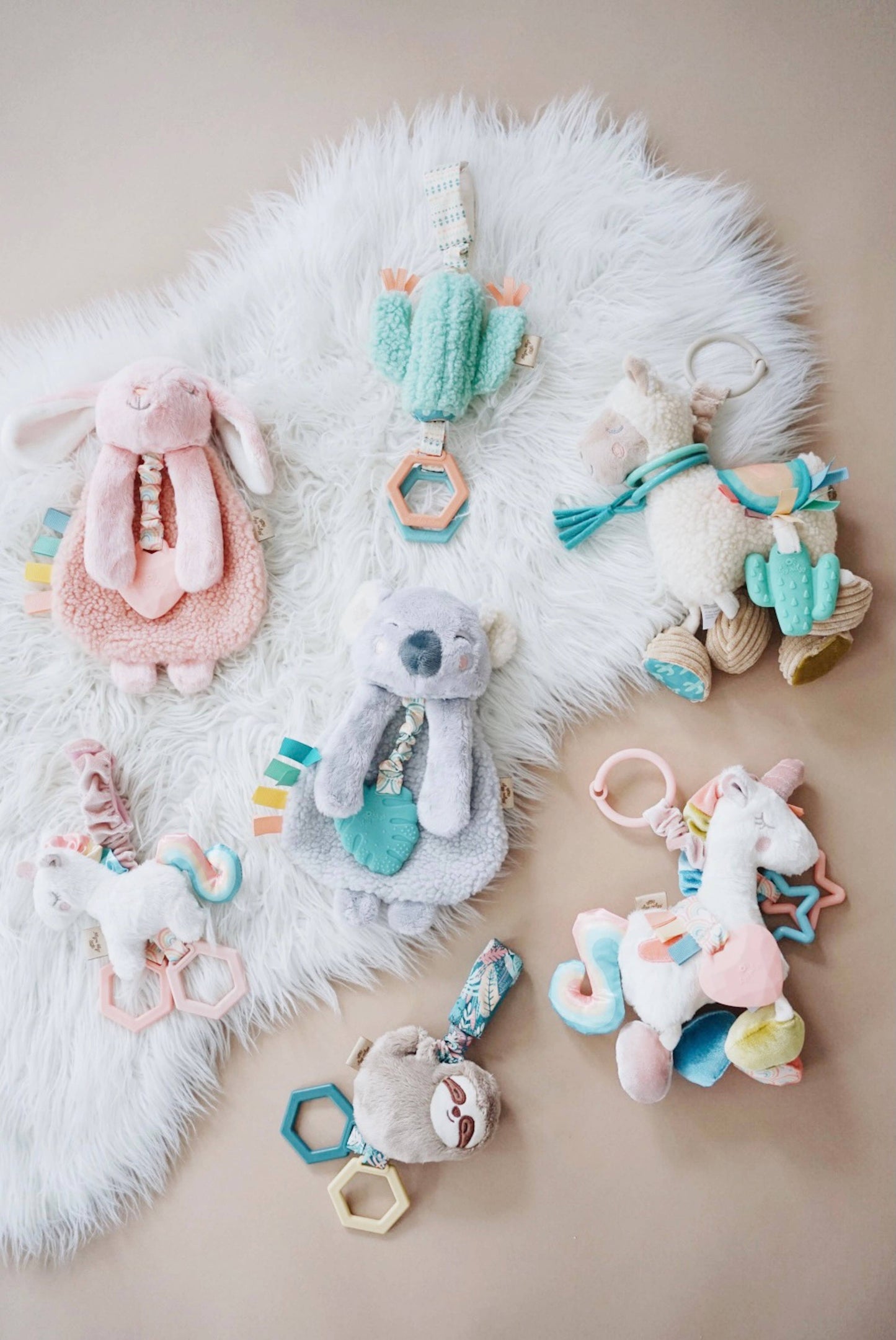 Unicorn Link & Love™ Activity Plush w/Teether Toy