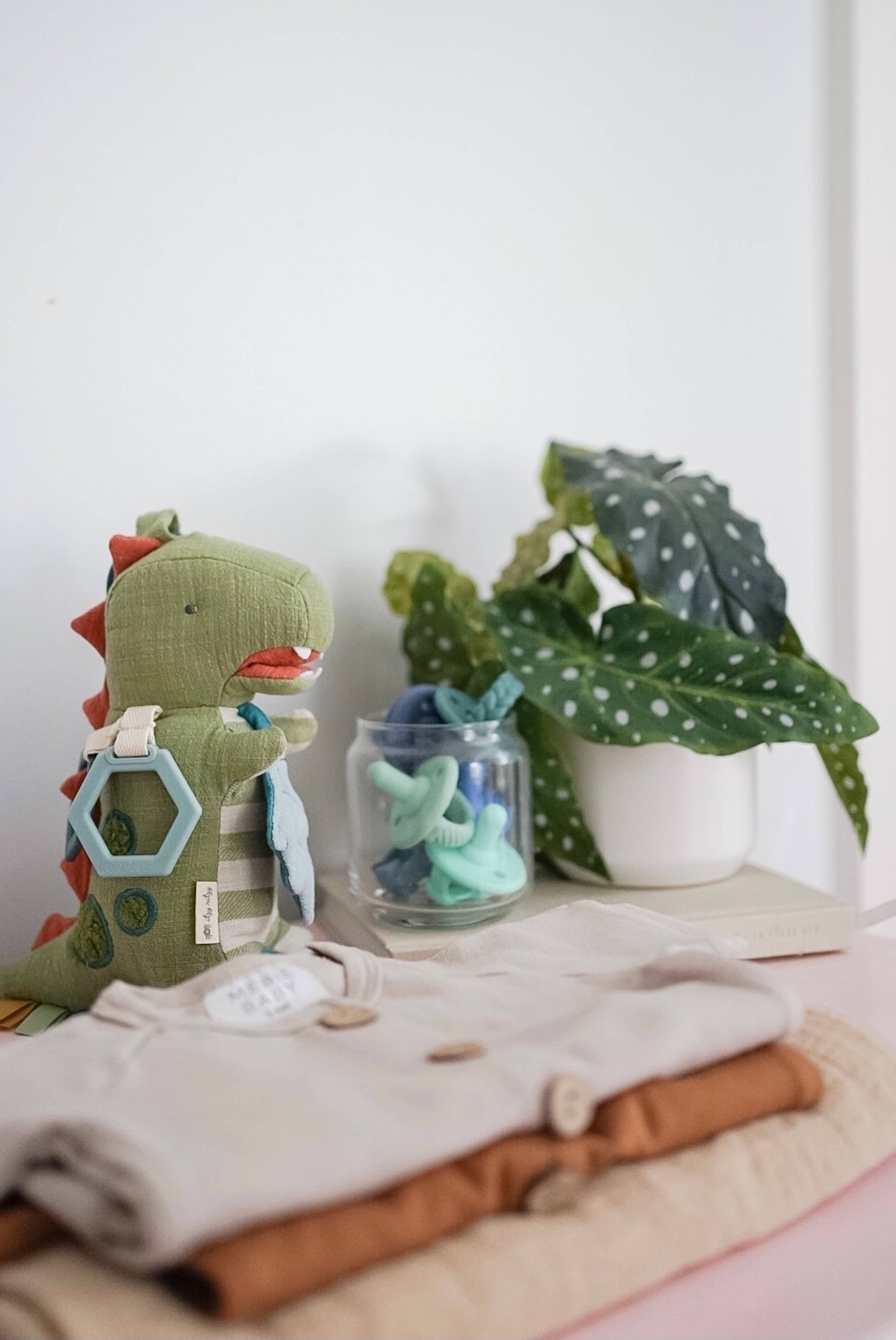 Bespoke Link & Love™ Activity Plush & Teether Toy - Dino