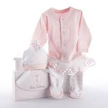 Baby Ballerina Two-Piece Layette Set in "Studio" Gift Box