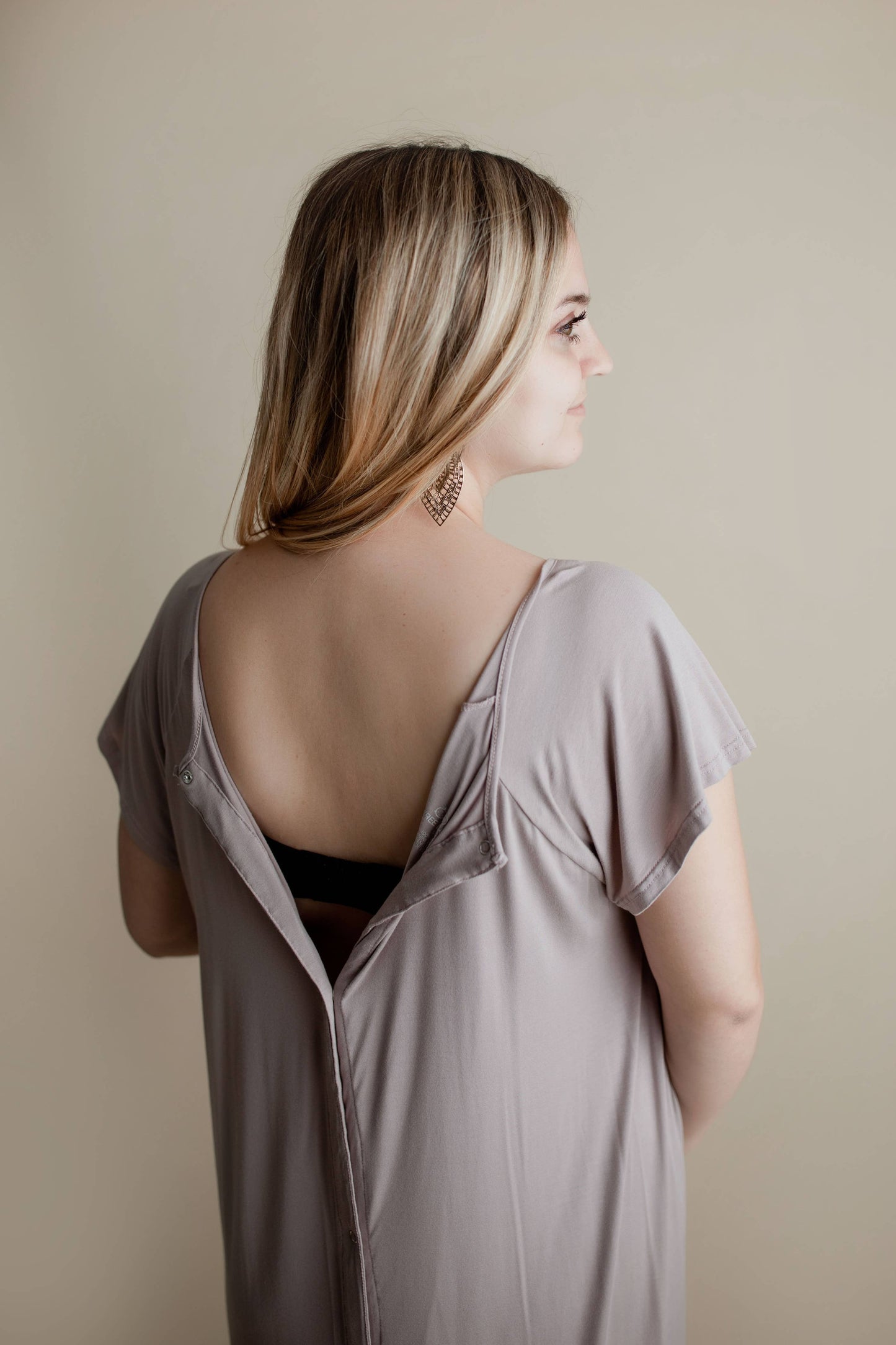 Harbor Mist Maternity Mommy Labor &Delivery, Nursing Gown