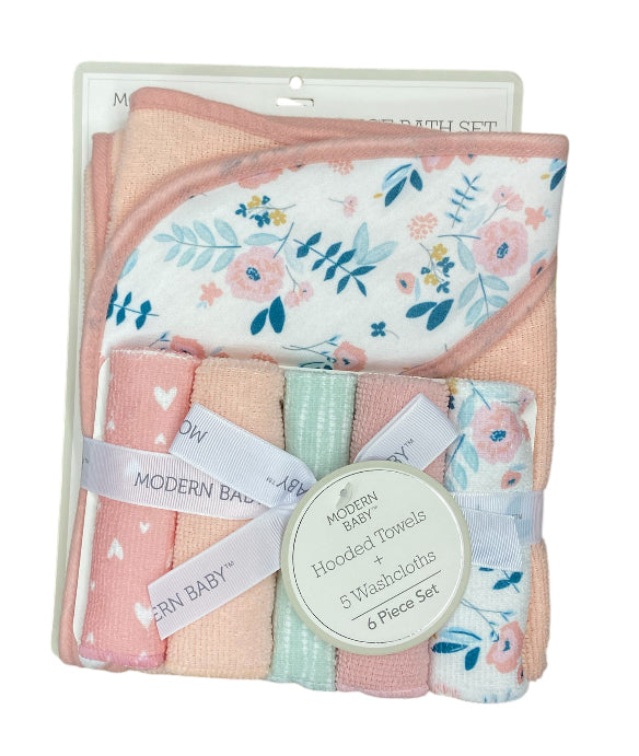Floral 6pc Bath Set
