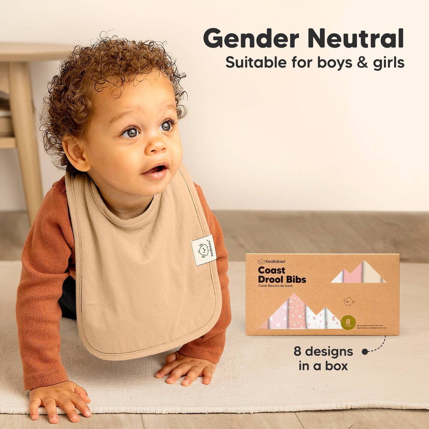 Butterflies 8-Pack Coast Drool Bibs