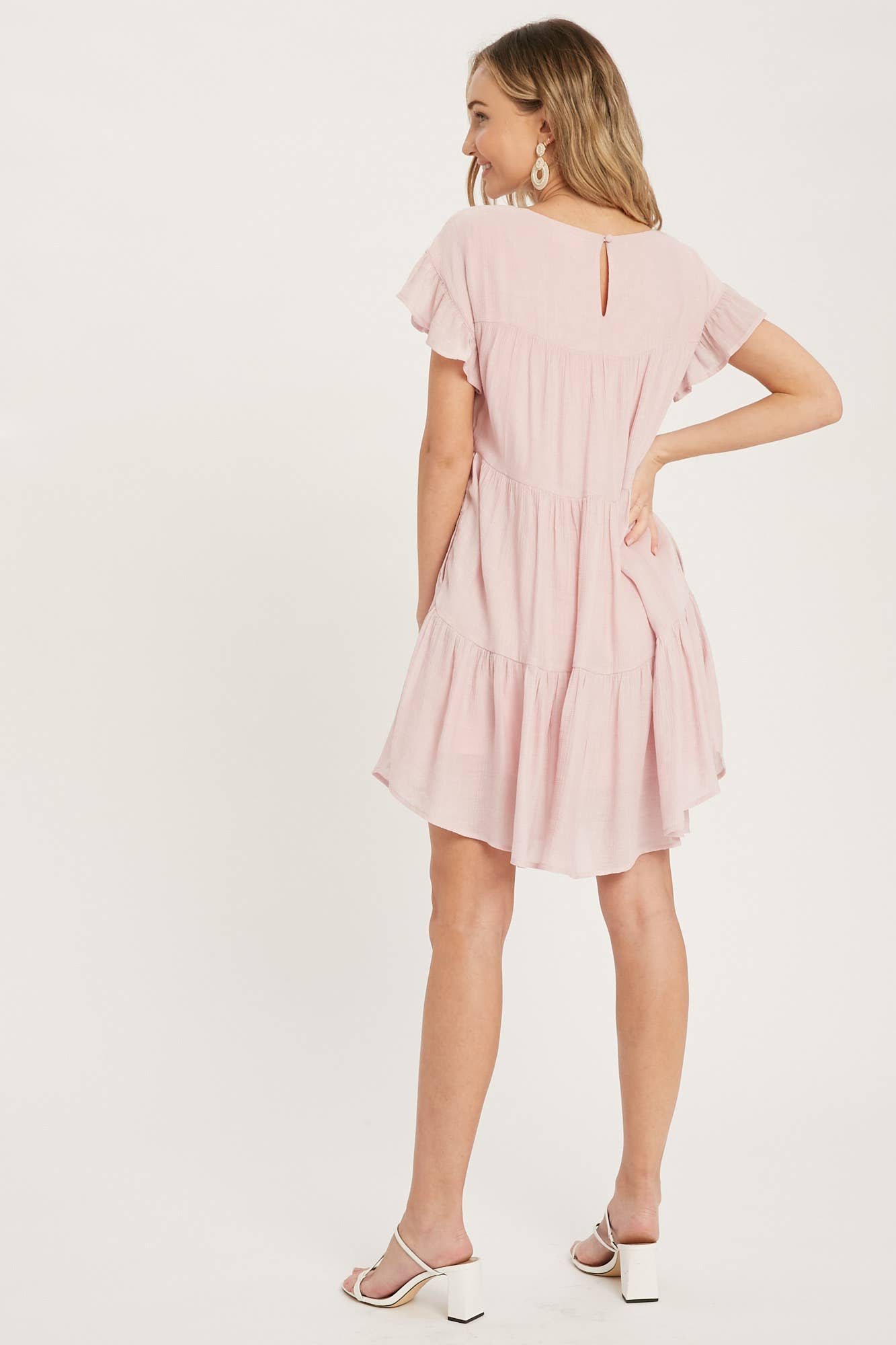 ***SALE*** Ruffle Hem Tiered Babydoll Dress