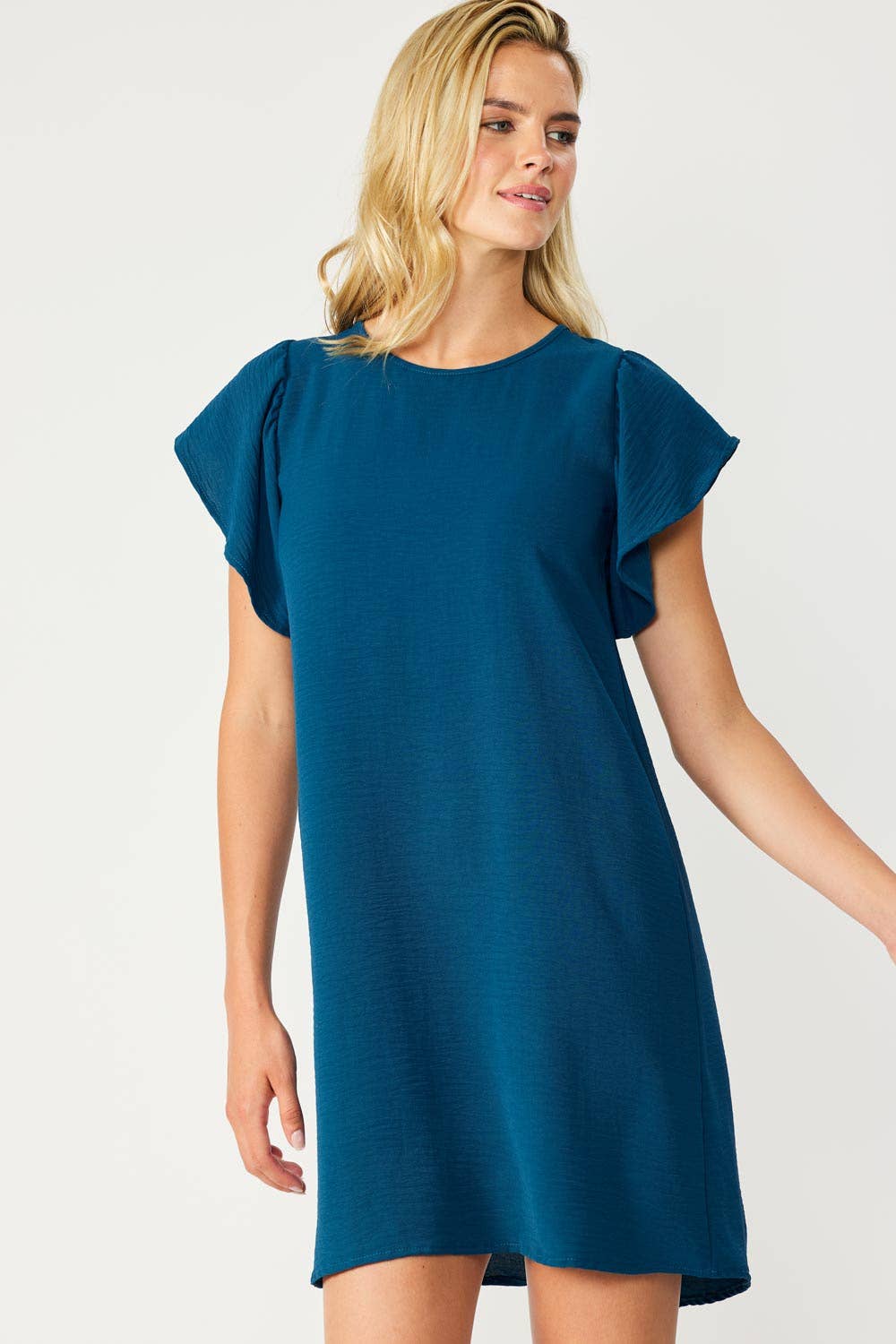 Flutter Sleeves Air Flow Dress