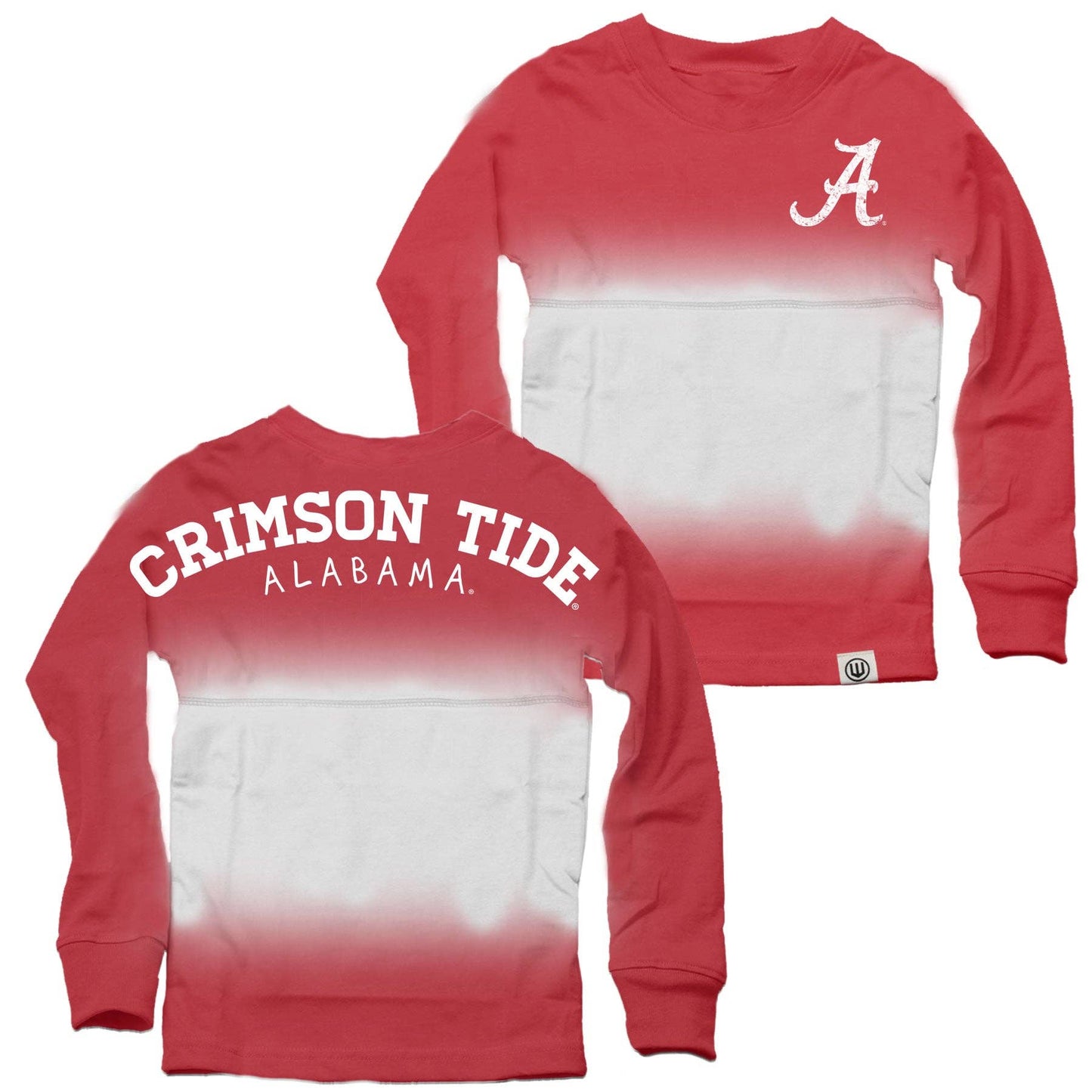 Alabama Crimson Tide Girl's Dip Dyed Spirit Top