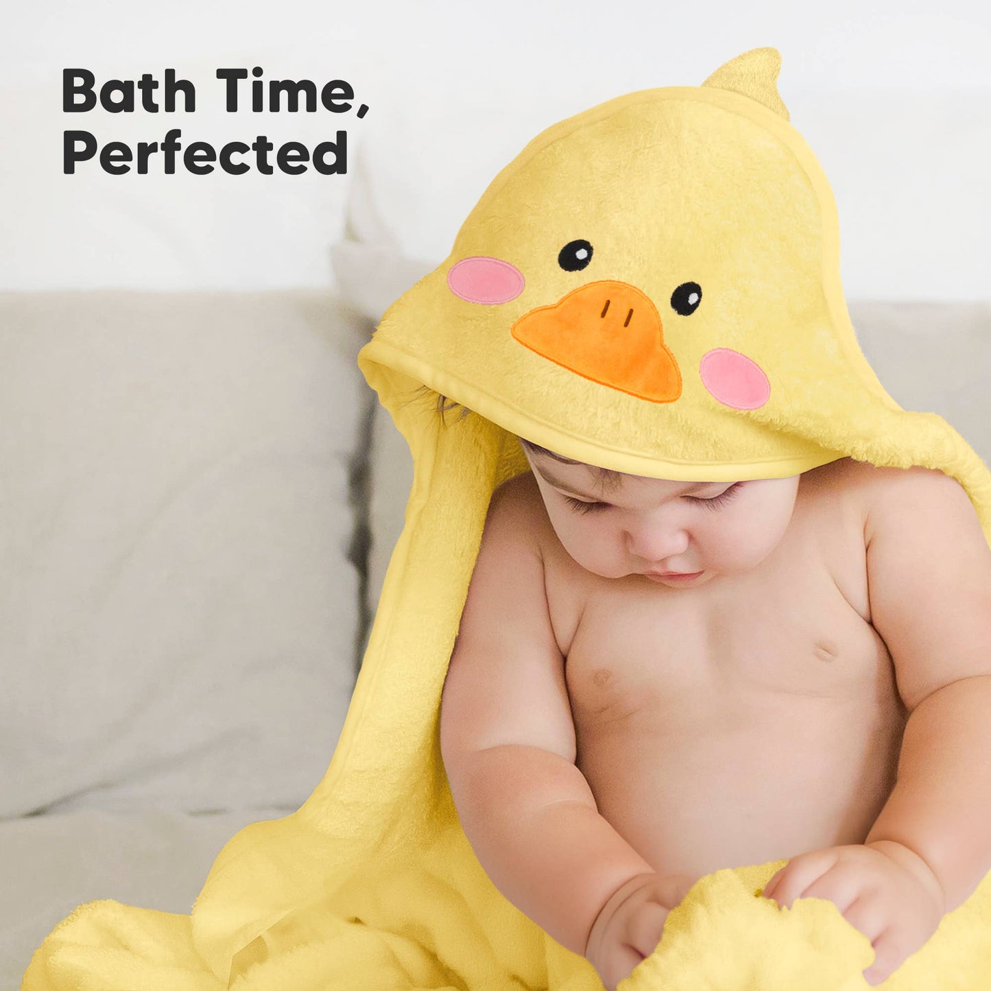 Duck KB Cuddle Baby Hooded Towel