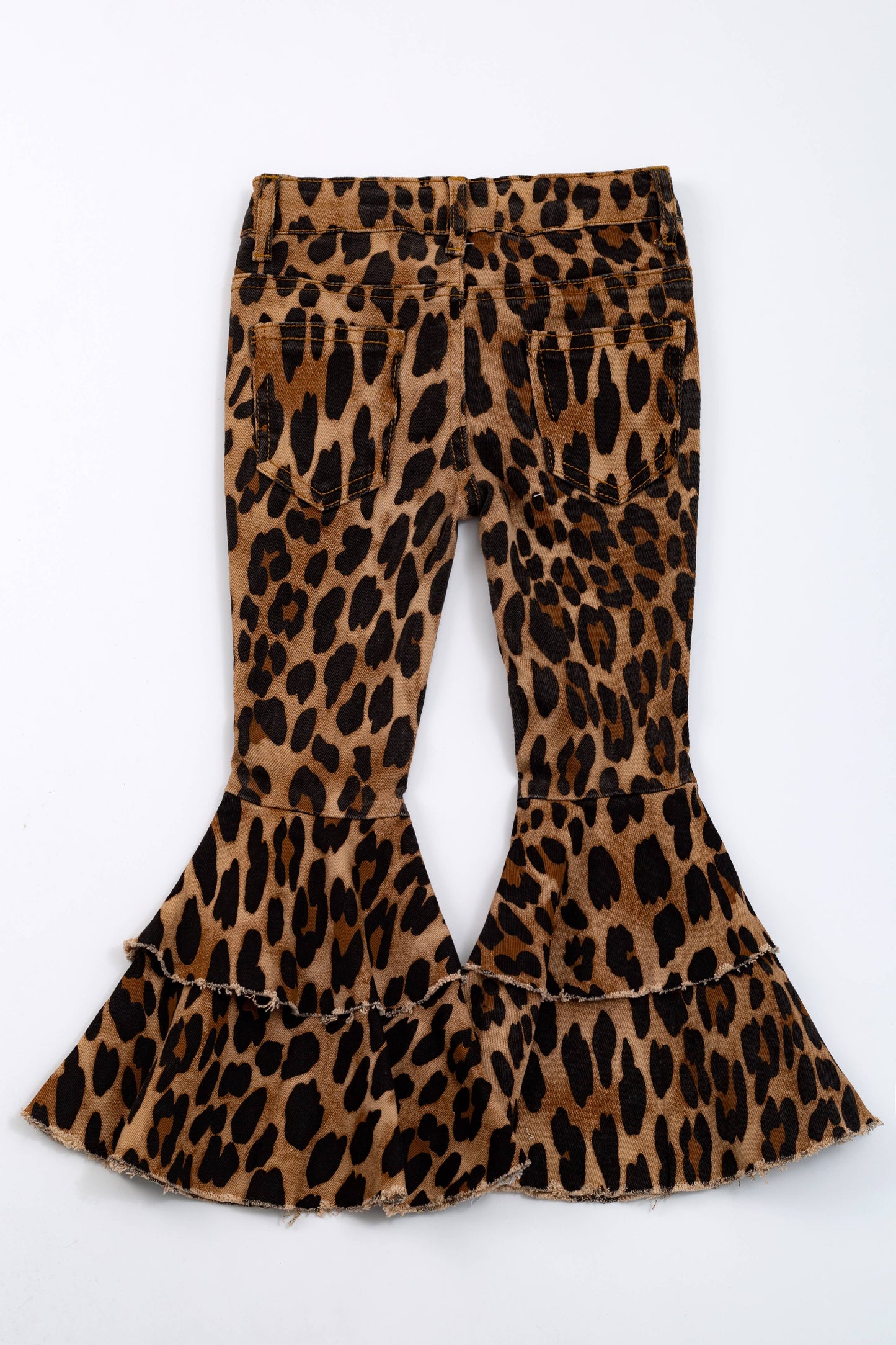 ***SALE*** Cheetah Denim Flares - Size 2T Only Available