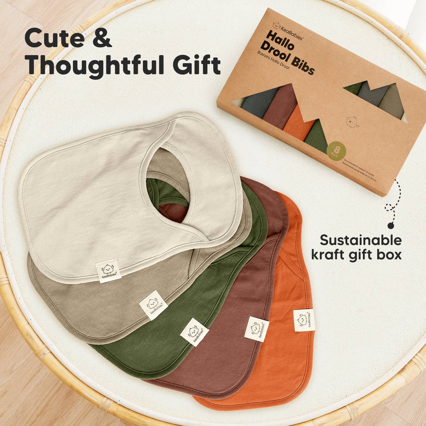 Brick 8-Pack Hallo Drool Bibs