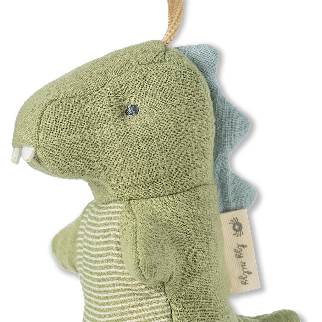 Dino Bitzy Pal Natural Rubber Pacifier & Stuffed Animal