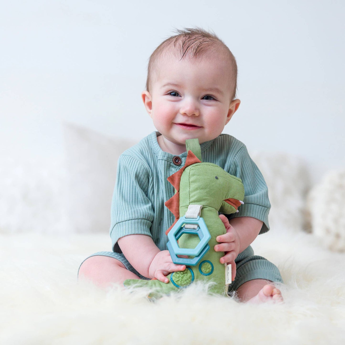 Bespoke Link & Love™ Activity Plush & Teether Toy - Dino