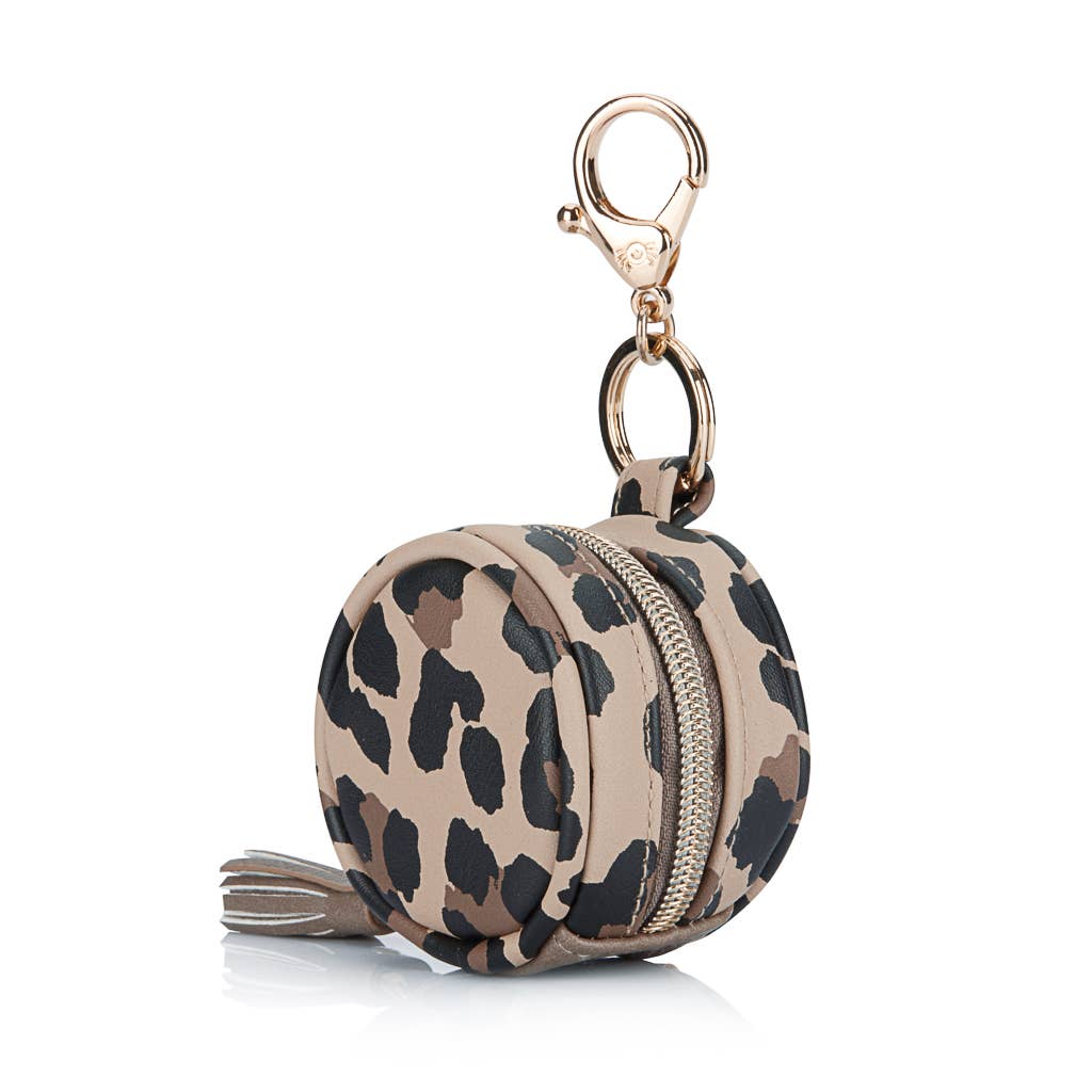 Leopard Diaper Bag Charm Pod Keychain