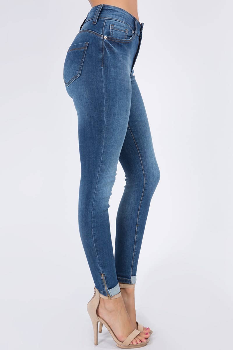 2 Button Designed Skinny Jeans