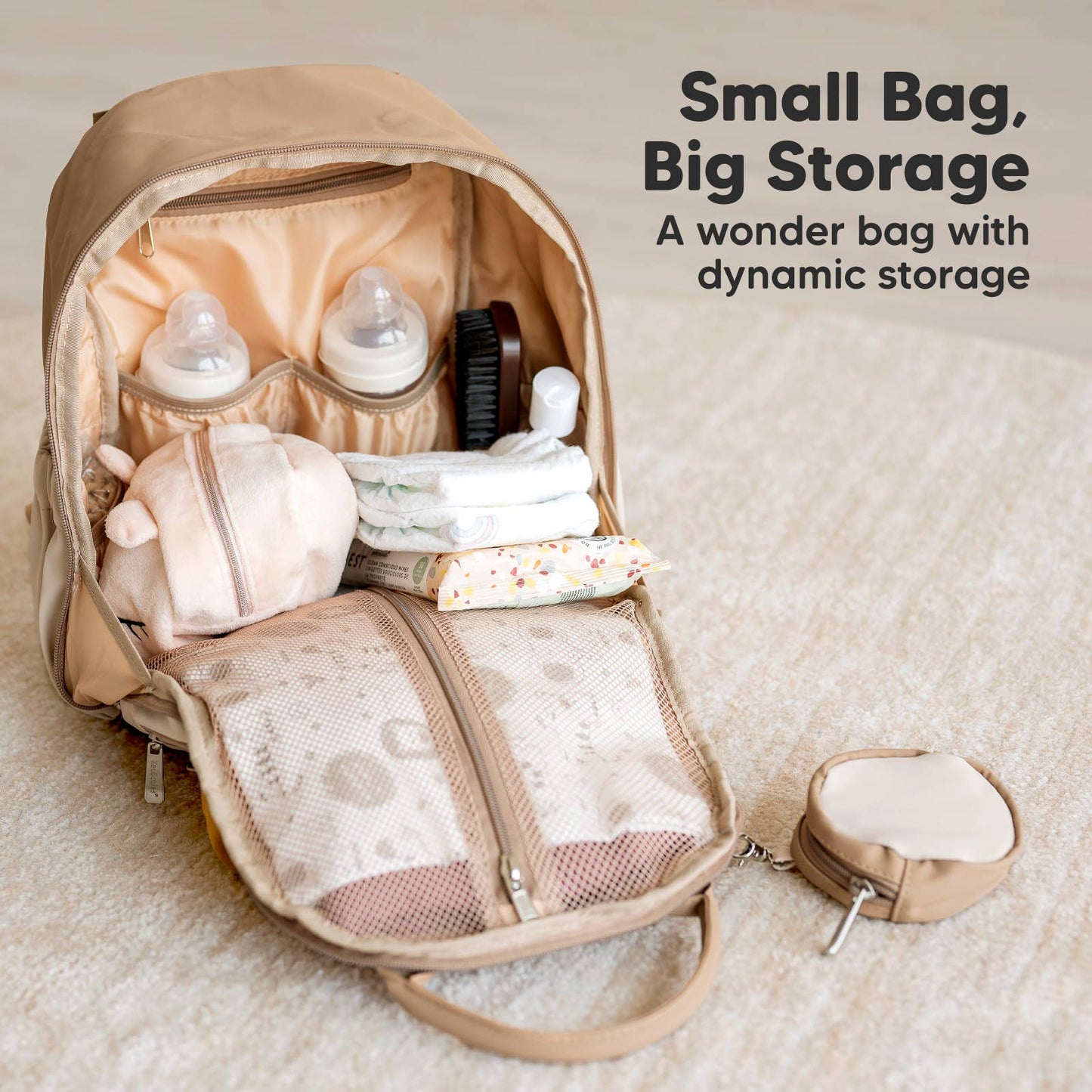 Latte Play Diaper Backpack w/Changing Pad