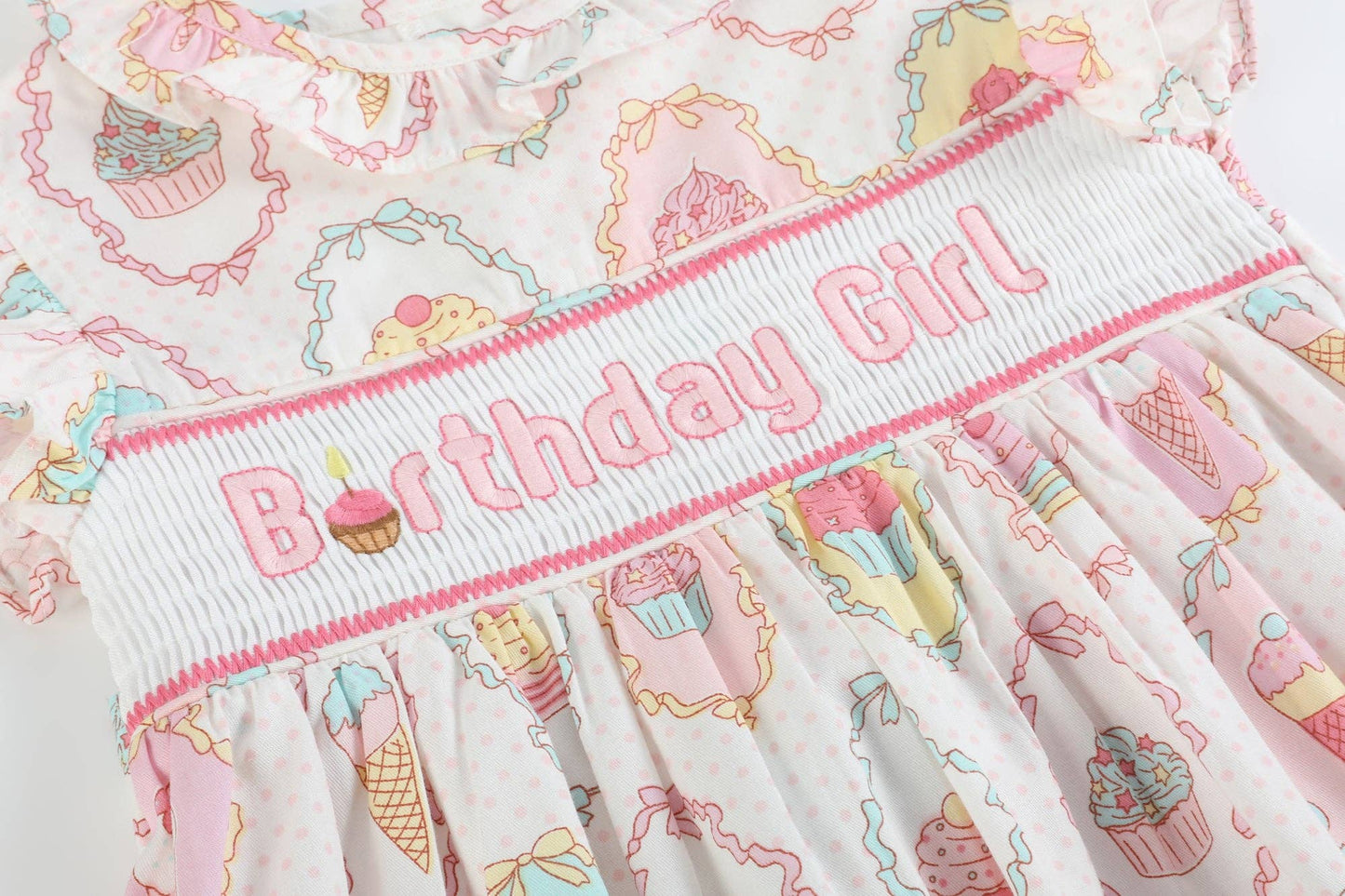 Birthday Girl Smocked Dress