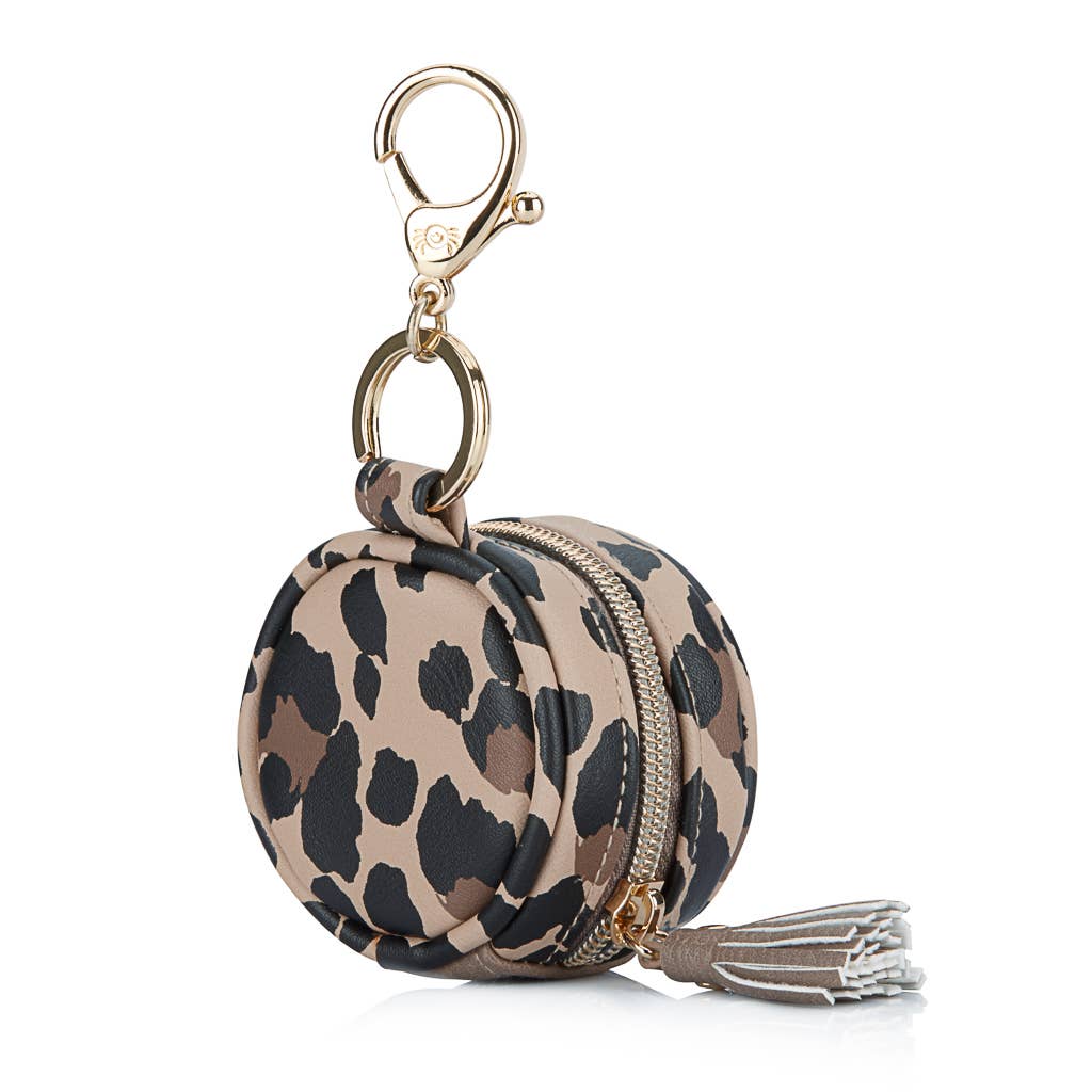 Leopard Diaper Bag Charm Pod Keychain