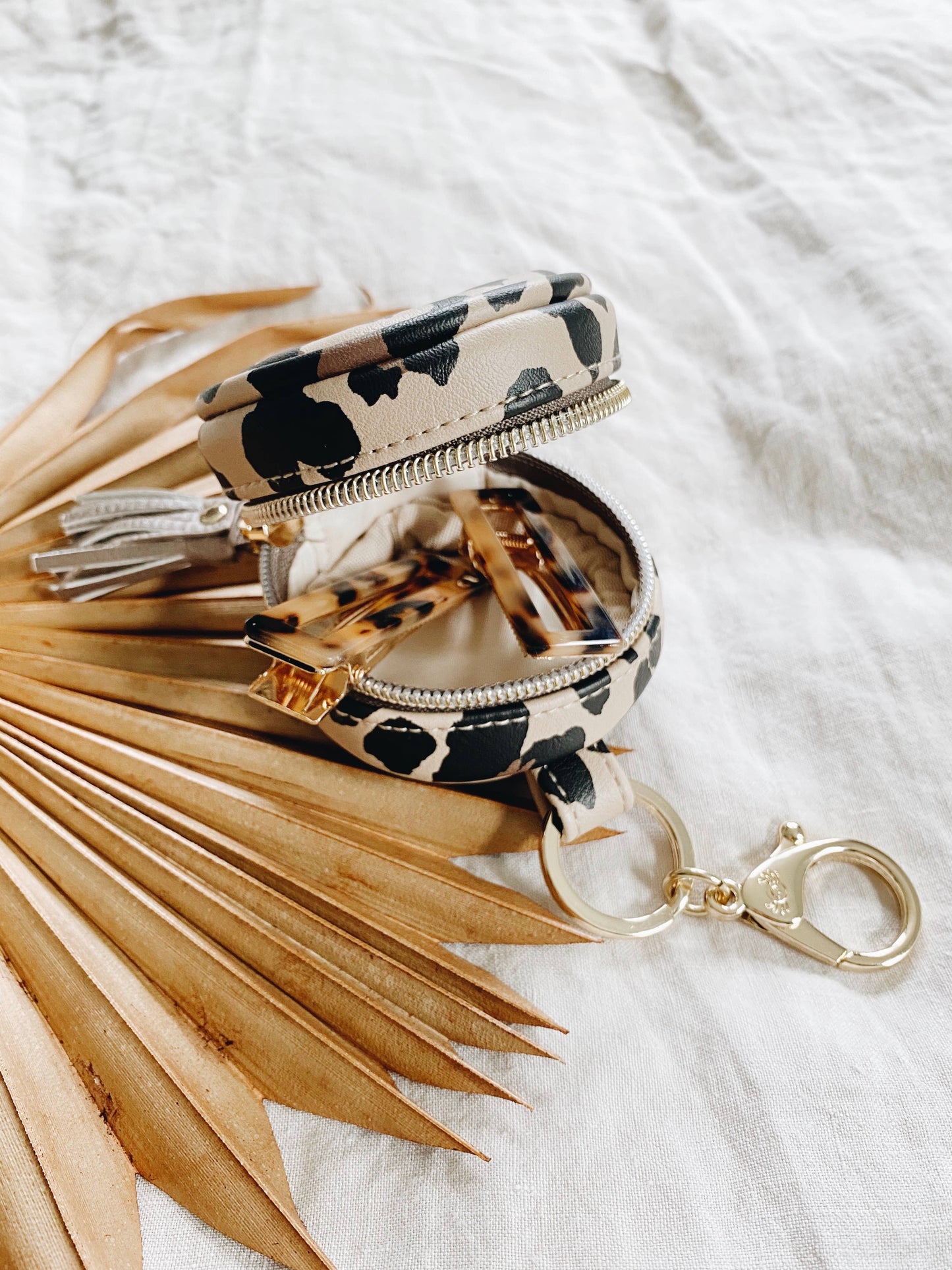 Leopard Diaper Bag Charm Pod Keychain