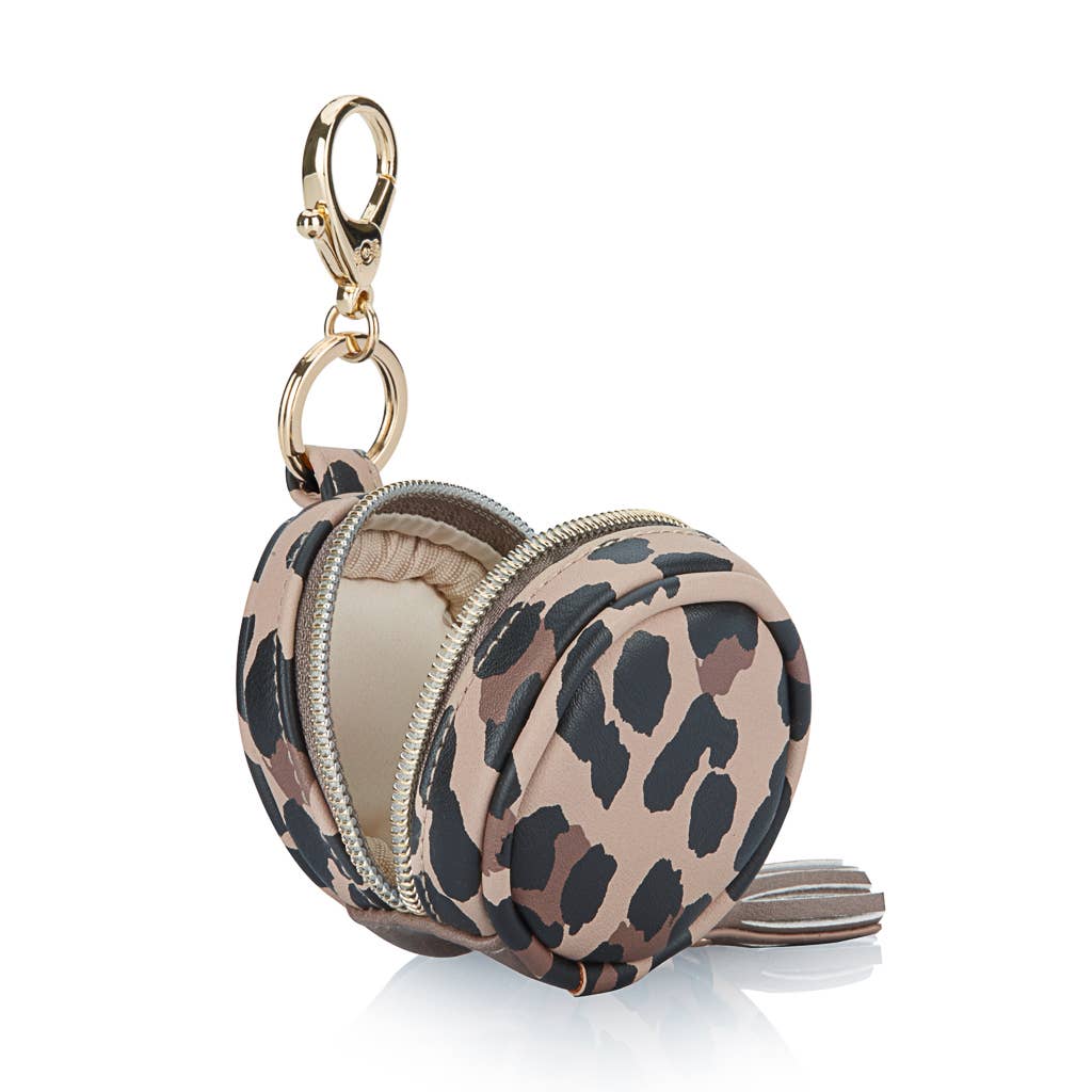 Leopard Diaper Bag Charm Pod Keychain