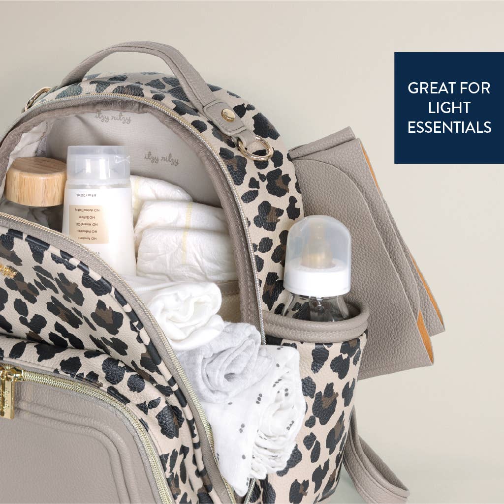 Leopard Itzy Mini Plus™ Backpack Diaper Bag