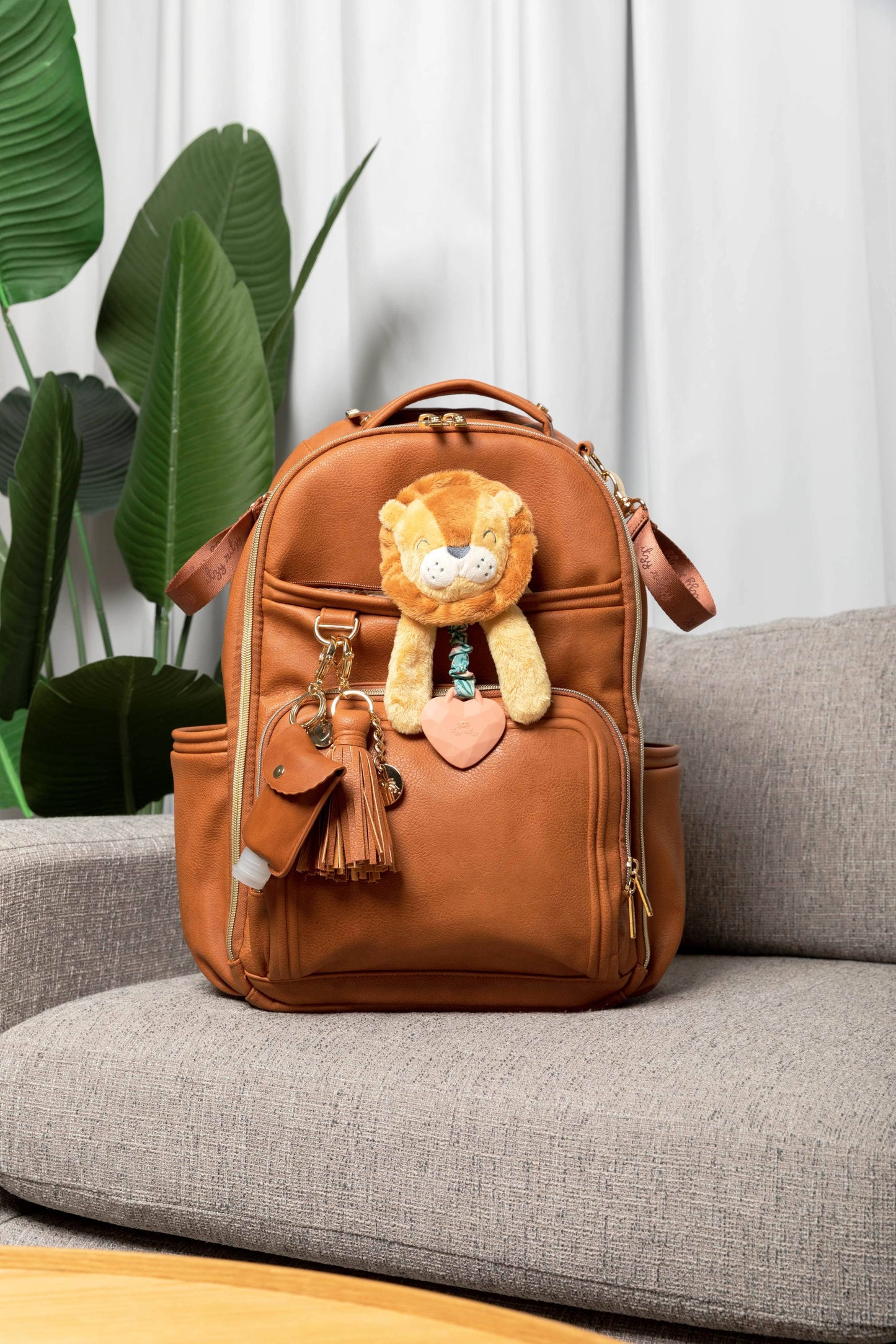 Cognac Boss Plus™ Backpack Diaper Bag