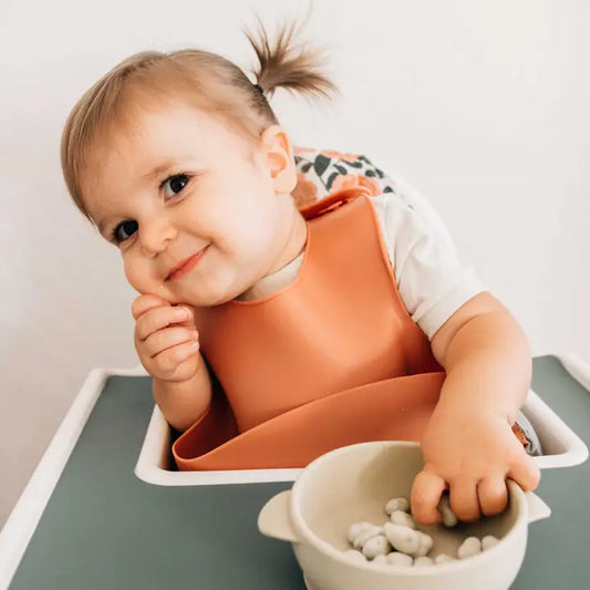 Clay Silicone Baby Bib