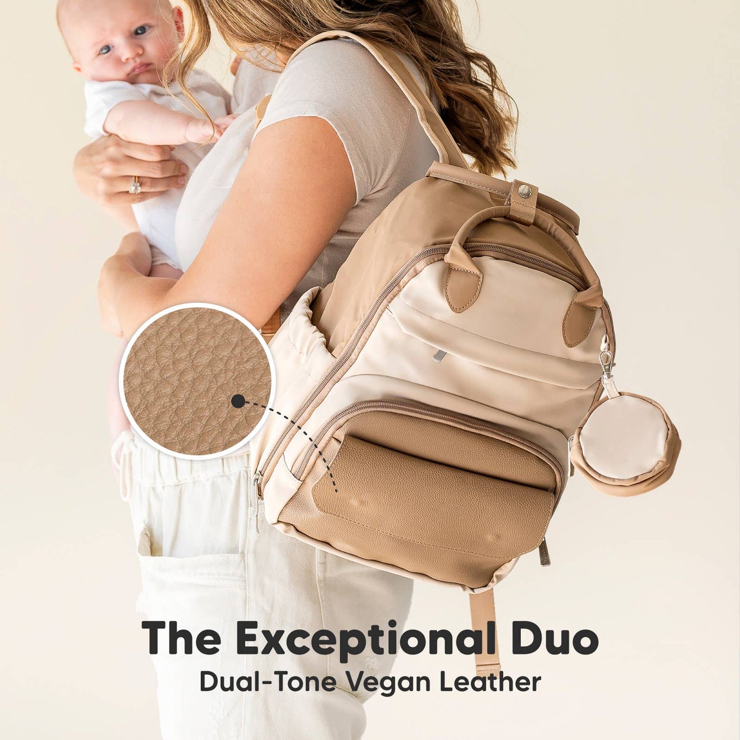 Latte Play Diaper Backpack w/Changing Pad