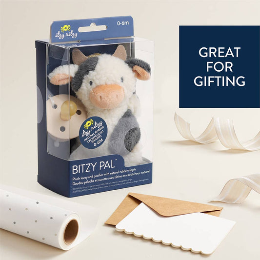 *NEW* Bitzy Pal Natural Rubber Pacifier & Stuffed Animal