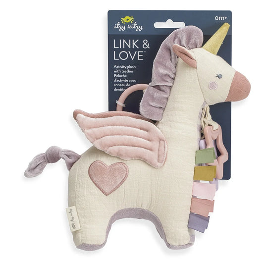 Bespoke Link & Love™ Activity Plush & Teether Toy - Pegasus