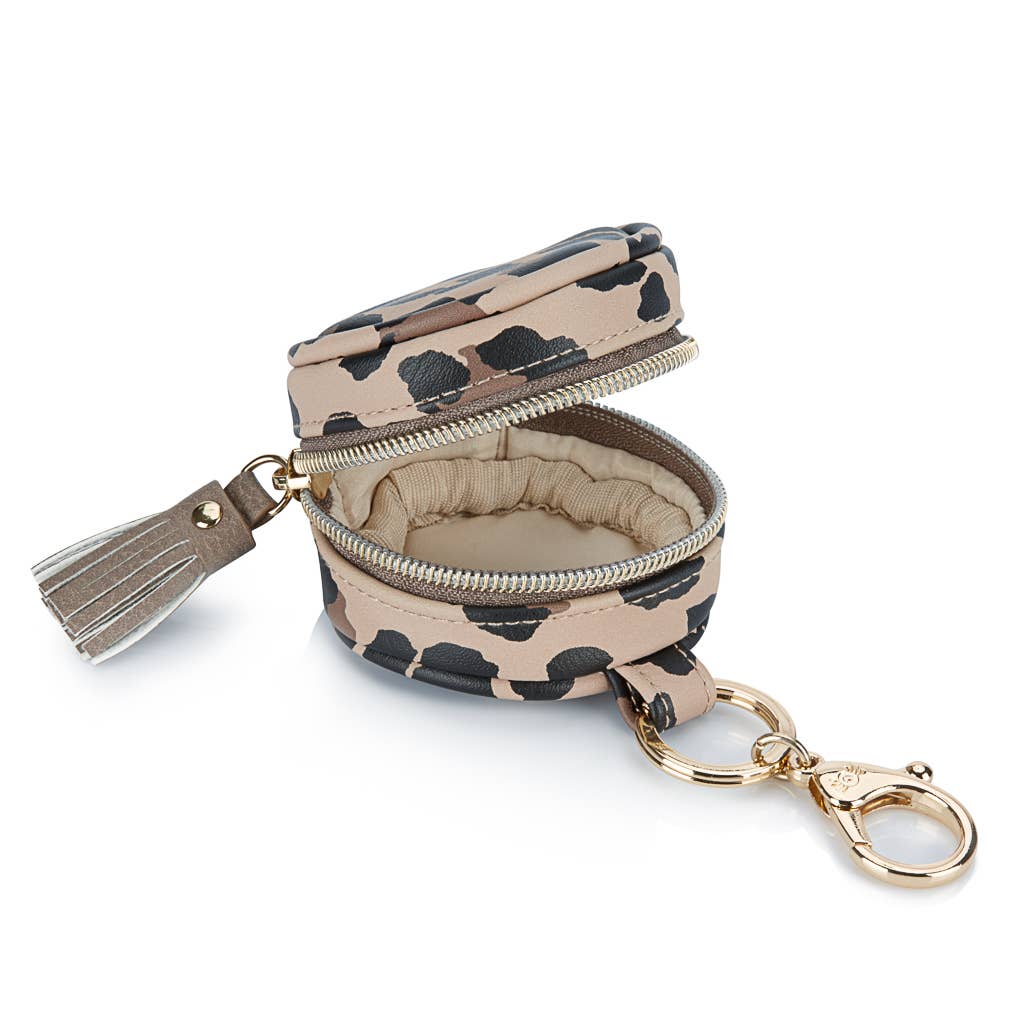 Leopard Diaper Bag Charm Pod Keychain