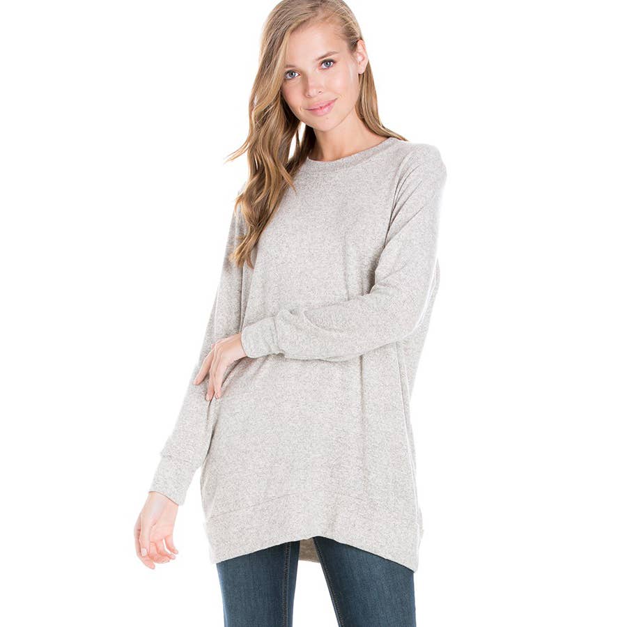 Long Sleeve Oversized Pullover Sweater Tunic