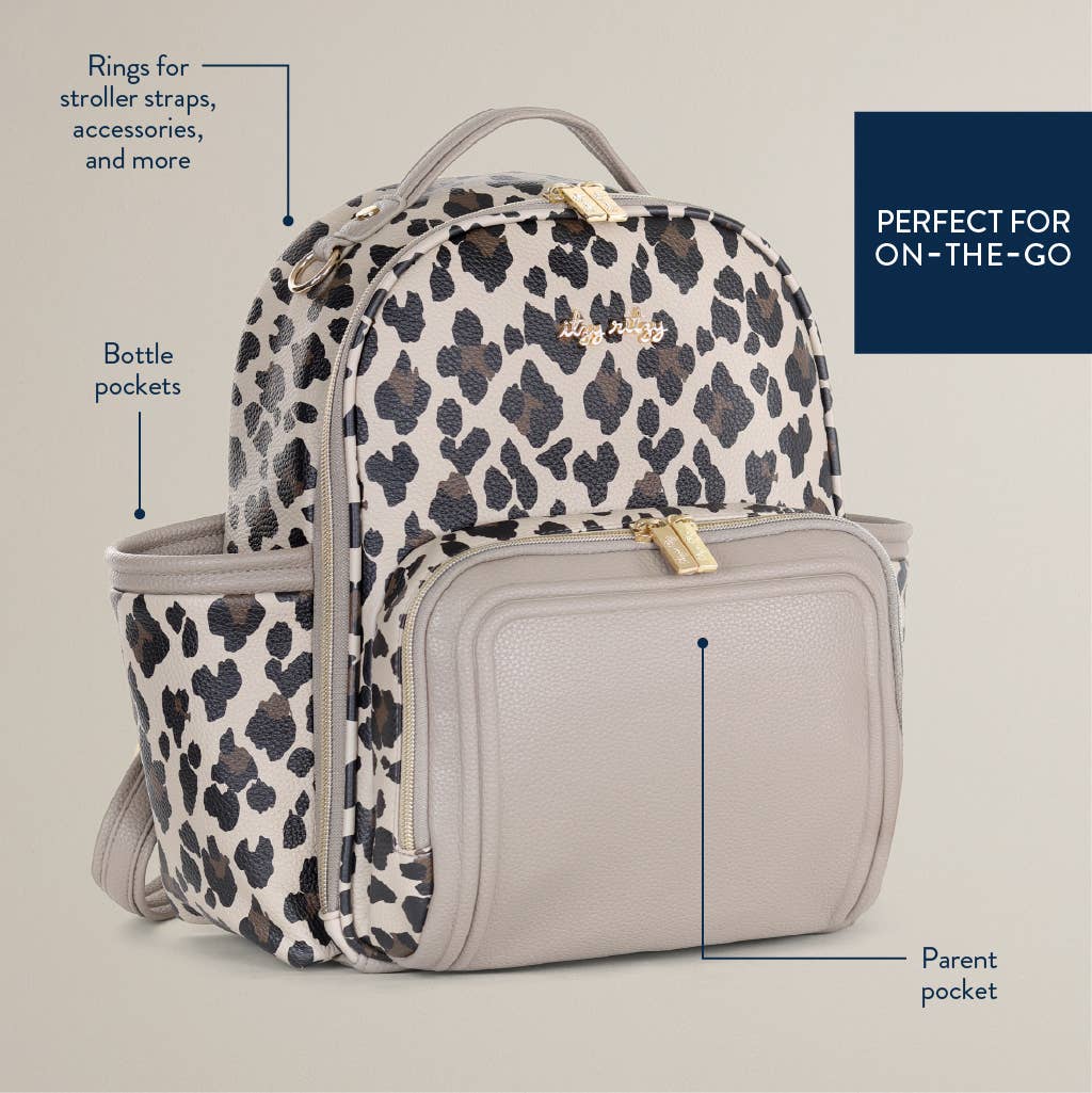 Leopard Itzy Mini Plus™ Backpack Diaper Bag