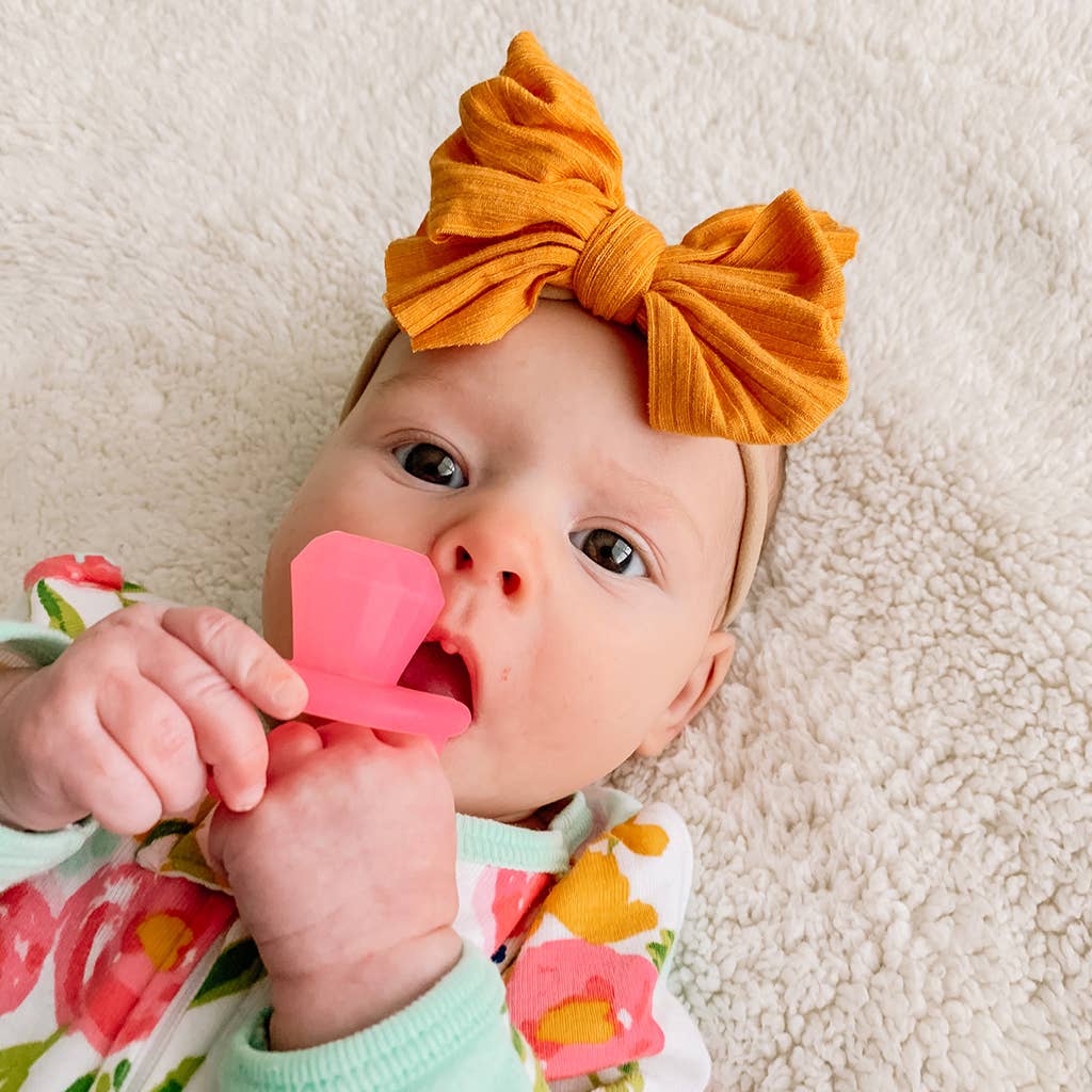 Diamond Teensy Teether™ Soothing Silicone Teether