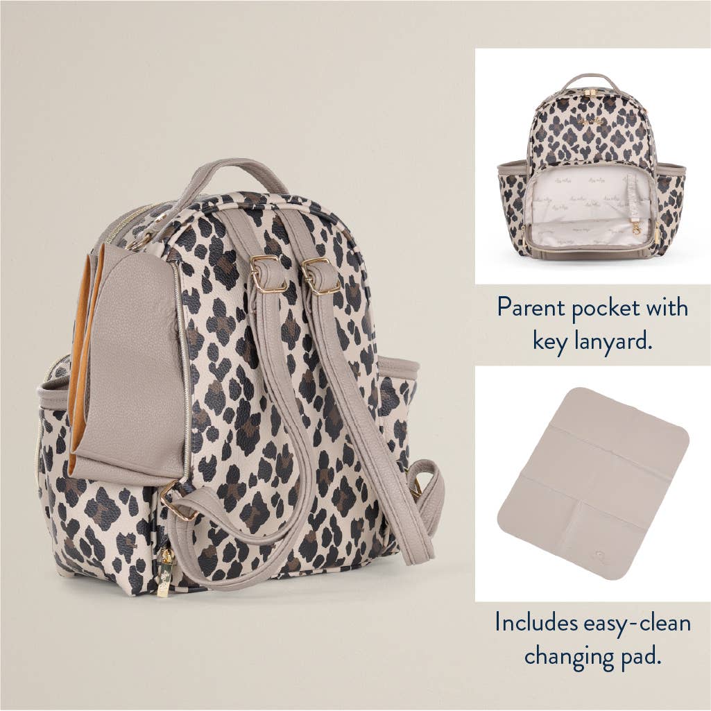 Leopard Itzy Mini Plus™ Backpack Diaper Bag