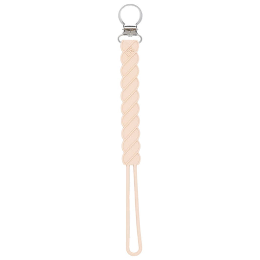 Twist Tan All Silicone Modern Pacifier Clip